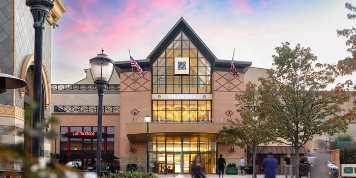 Dulles Town Center exterior in Sterling, Virginia