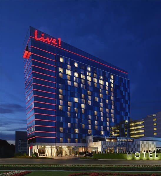 Live! Casino & Hotel Maryland exterior in Hanover